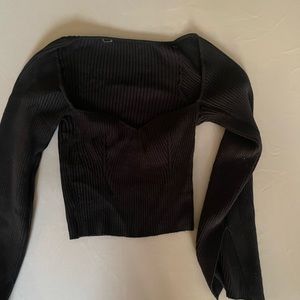 Urban Outfitters black, bell sleeve top